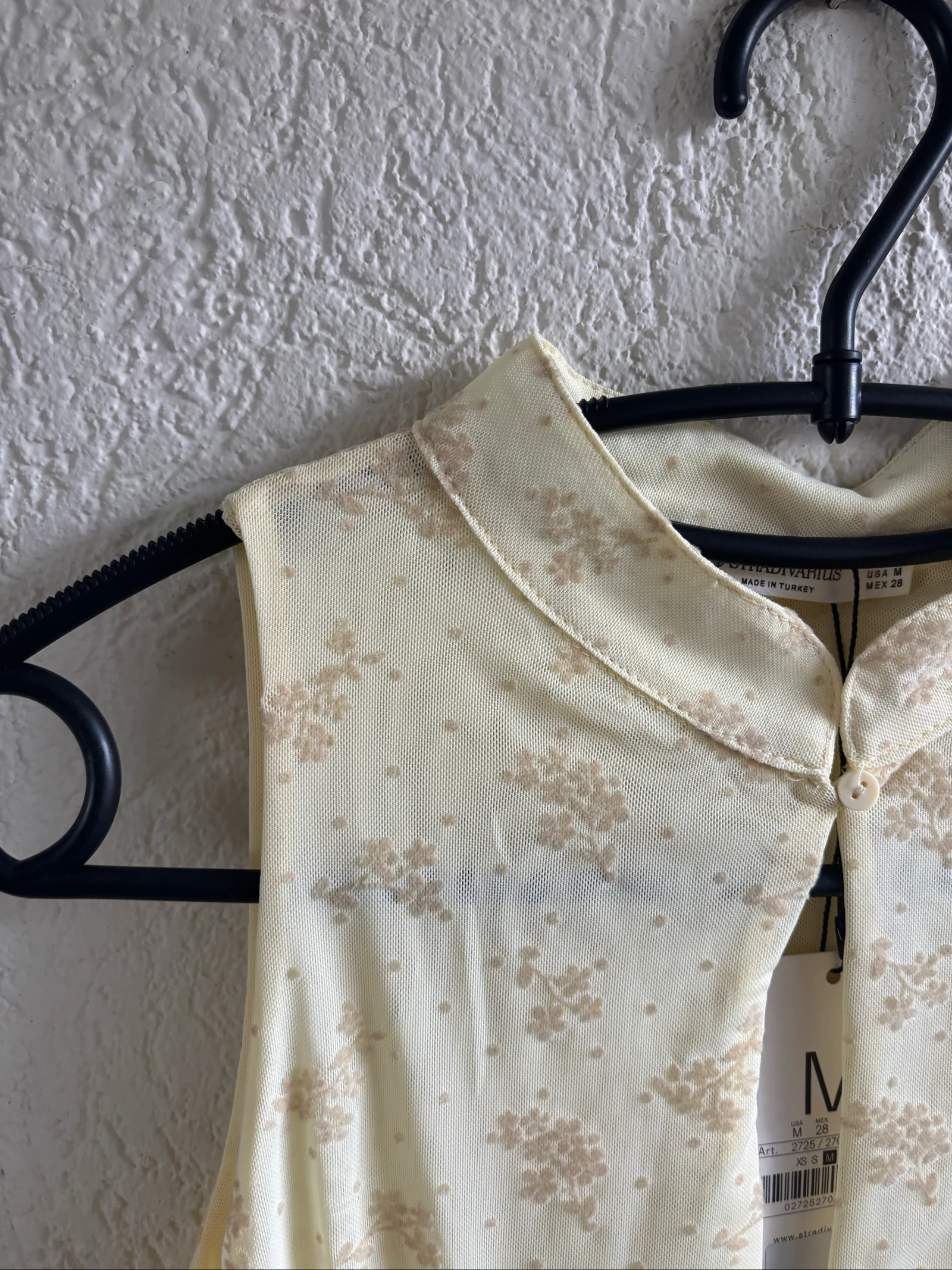 Stradivarius yellow summer top ladies - size M – photo 2